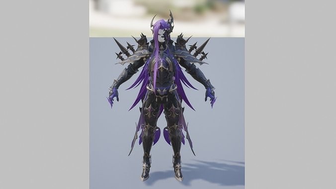 Fantasy Modular Knight  Low-poly 3D model