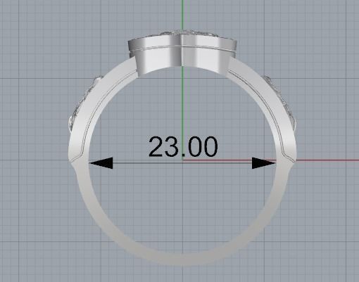 male ring 3D print model_2