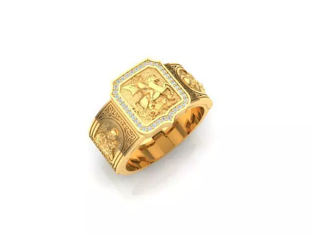 male ring 3D print model_0