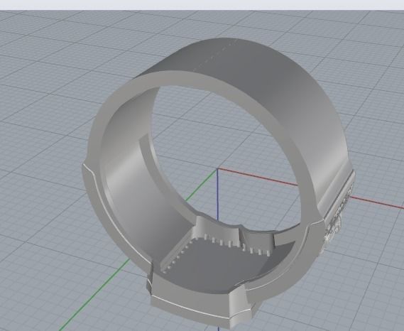 male ring 3D print model_6