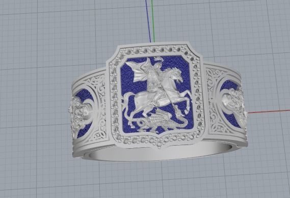 male ring 3D print model_5