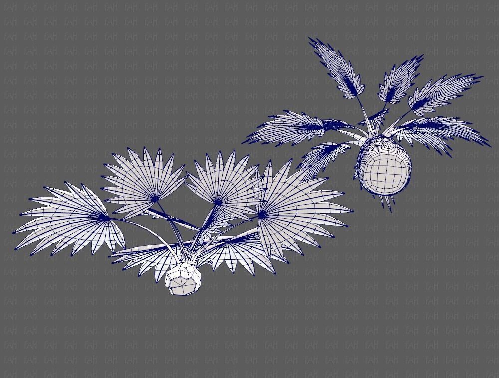 Trees Cartoon V10 3D model_40