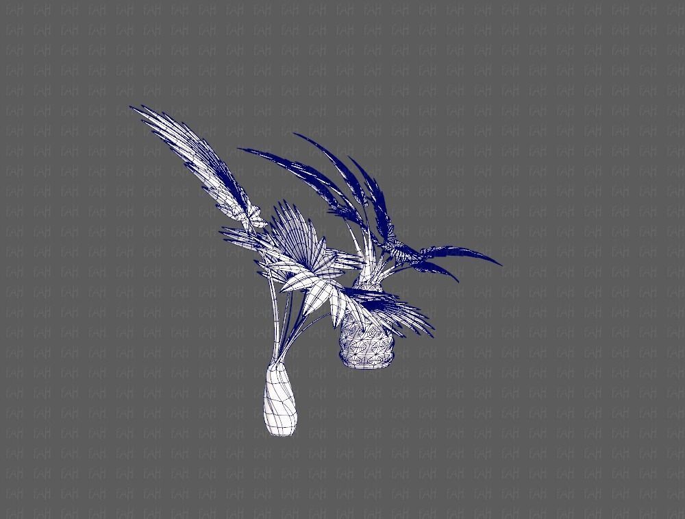 Trees Cartoon V10 3D model_11