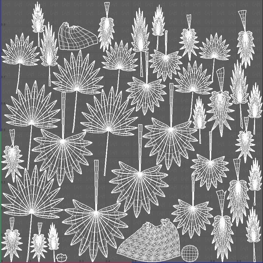 Trees Cartoon V10 3D model_41