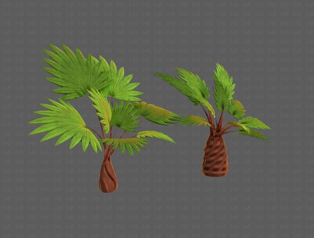 Trees Cartoon V10 3D model_18