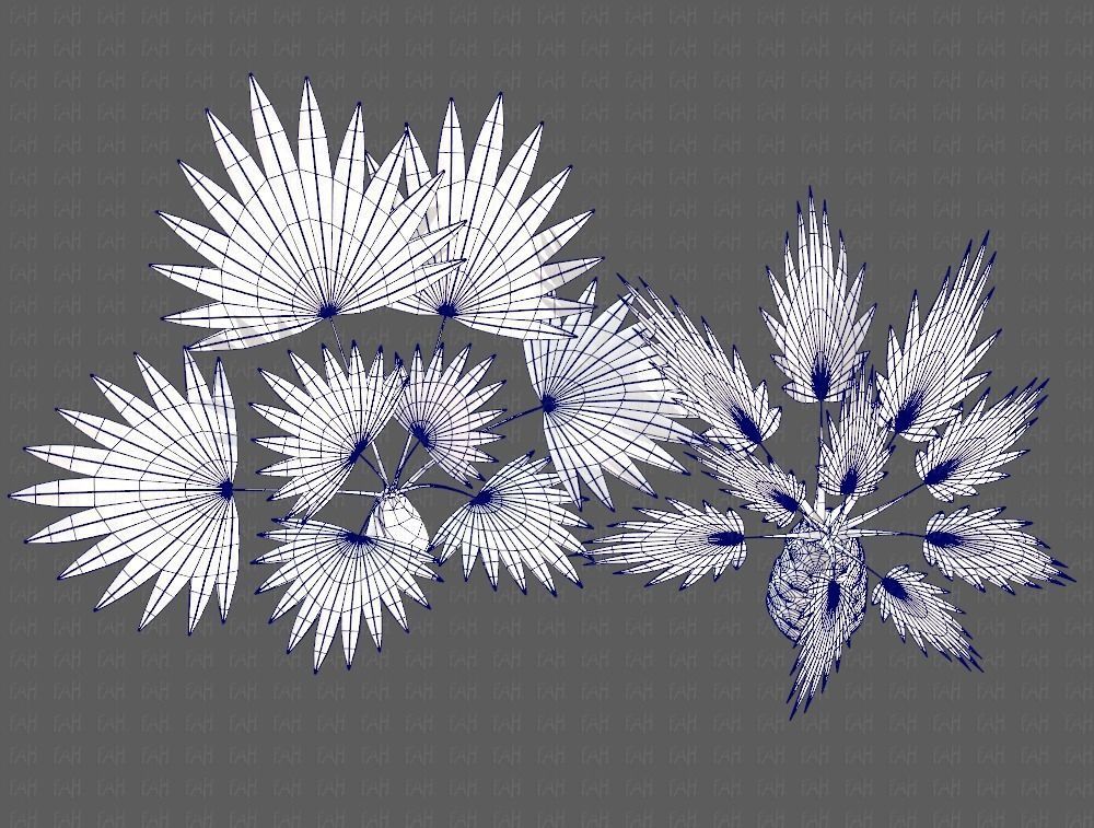 Trees Cartoon V10 3D model_36