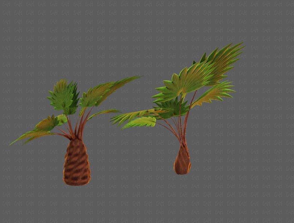 Trees Cartoon V10 3D model_22