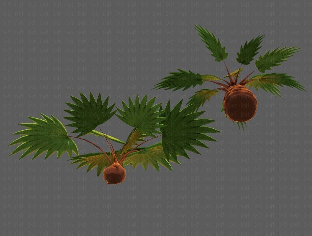 Trees Cartoon V10 3D model_39