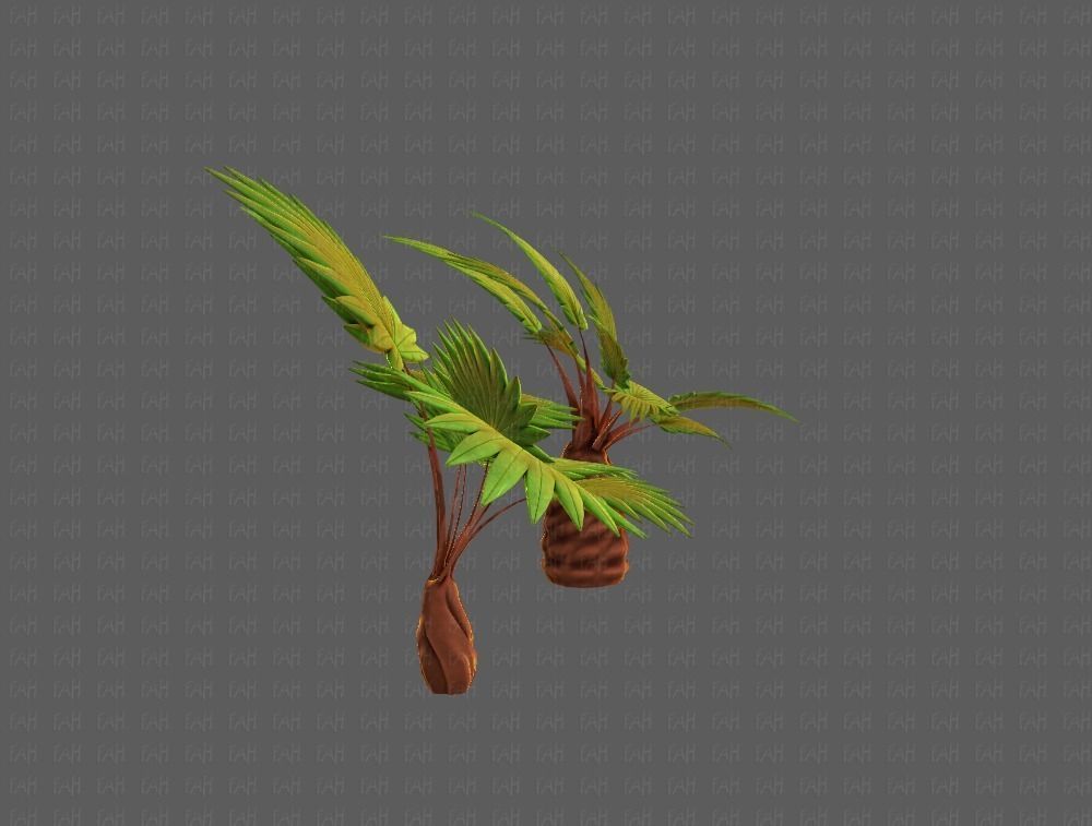 Trees Cartoon V10 3D model_19