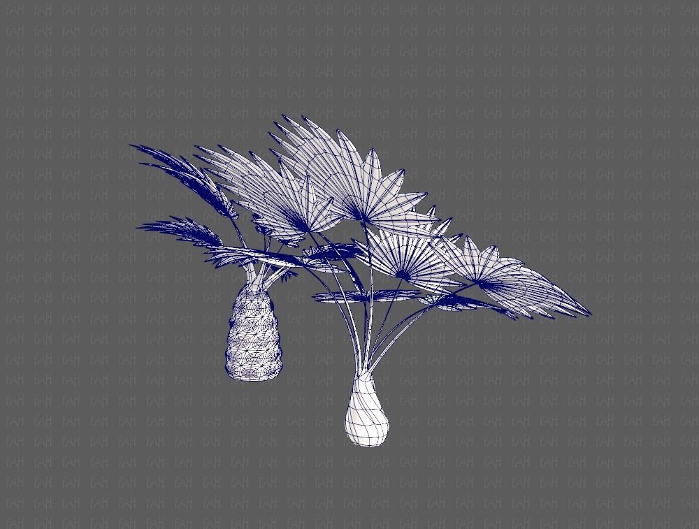 Trees Cartoon V10 3D model_12