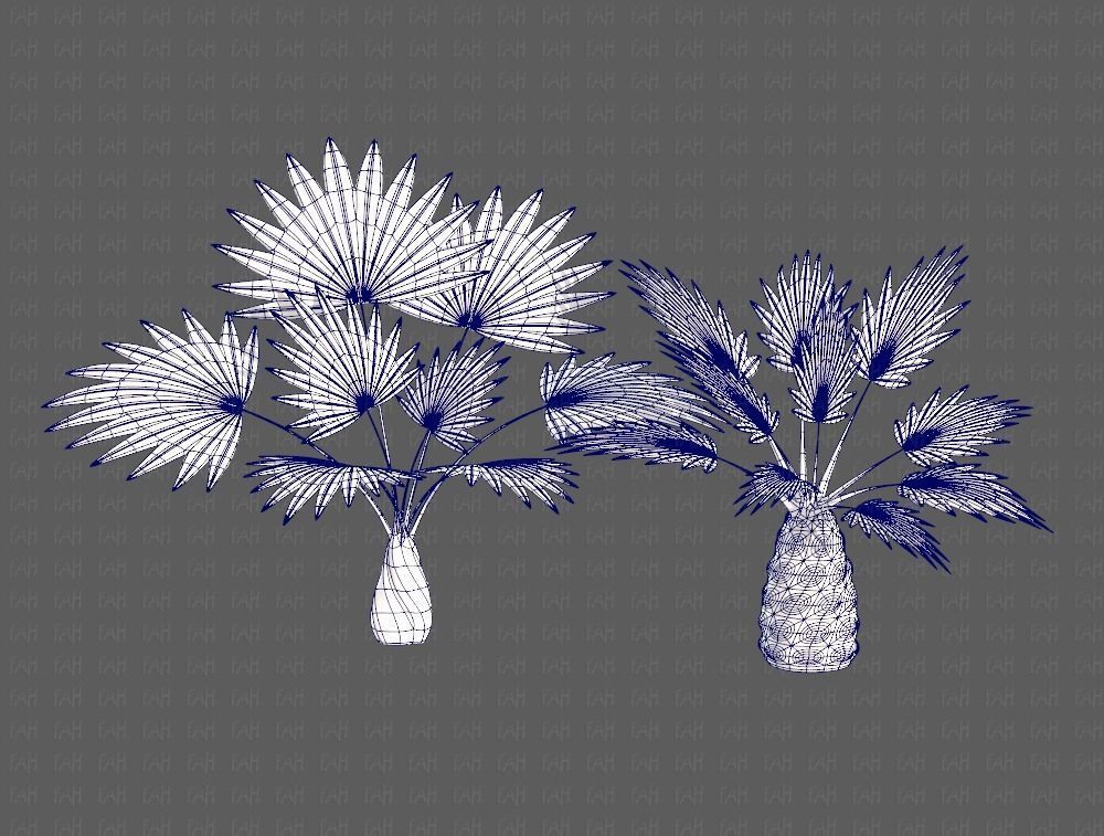 Trees Cartoon V10 3D model_9
