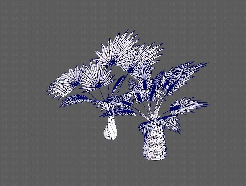 Trees Cartoon V10 3D model_16