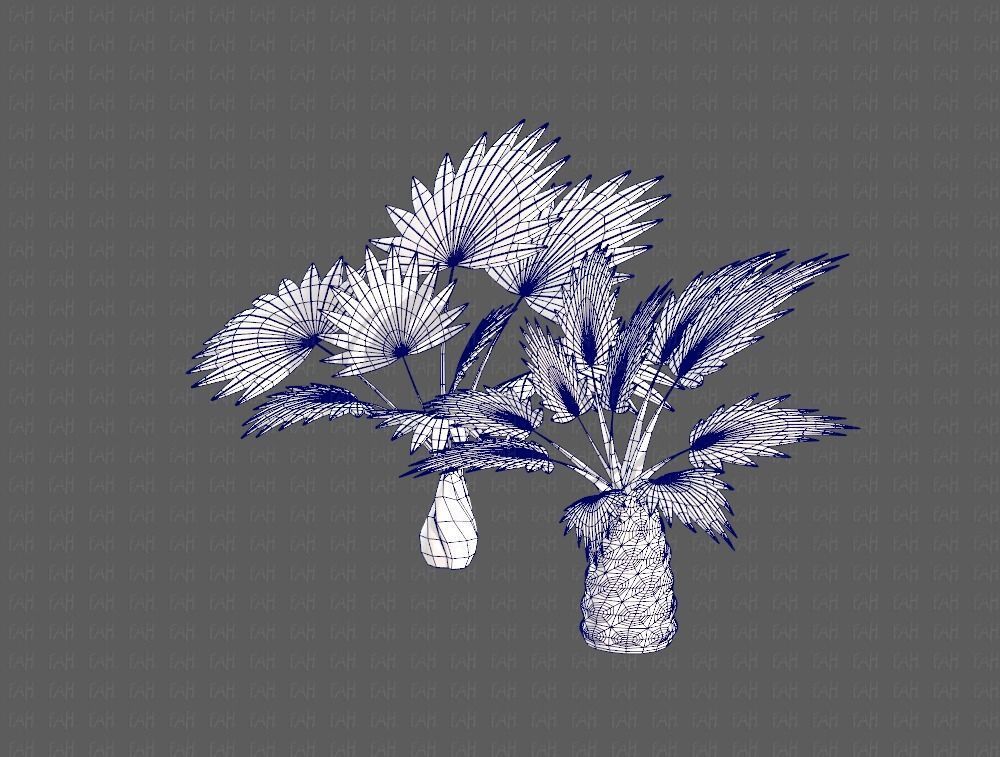 Trees Cartoon V10 3D model_32