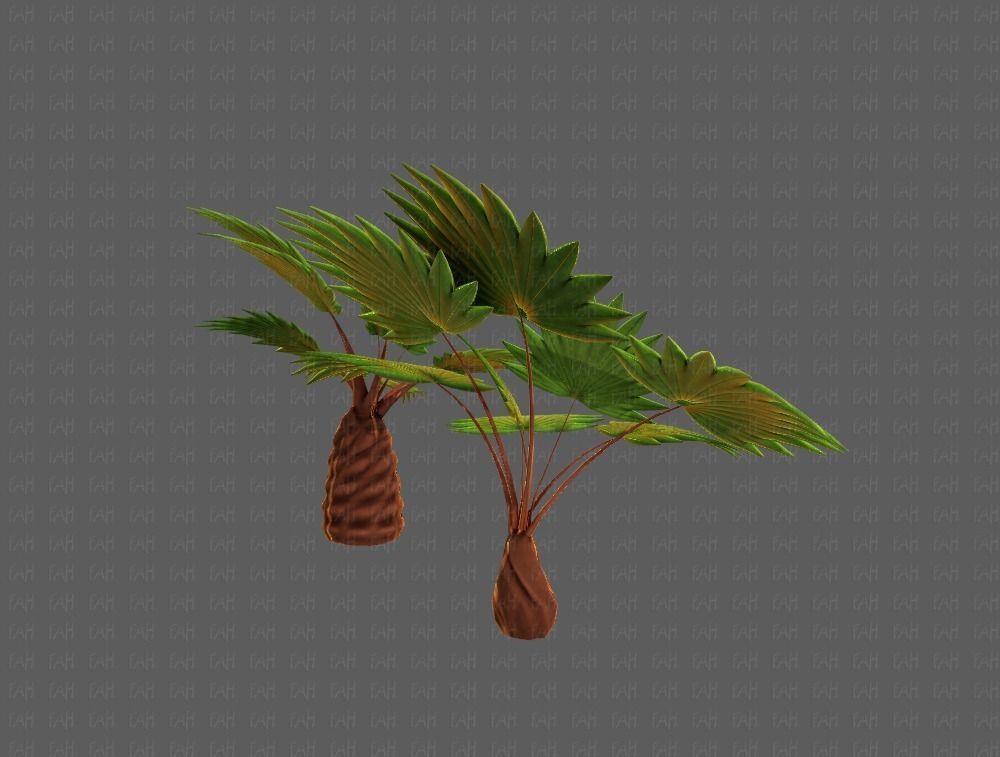 Trees Cartoon V10 3D model_20