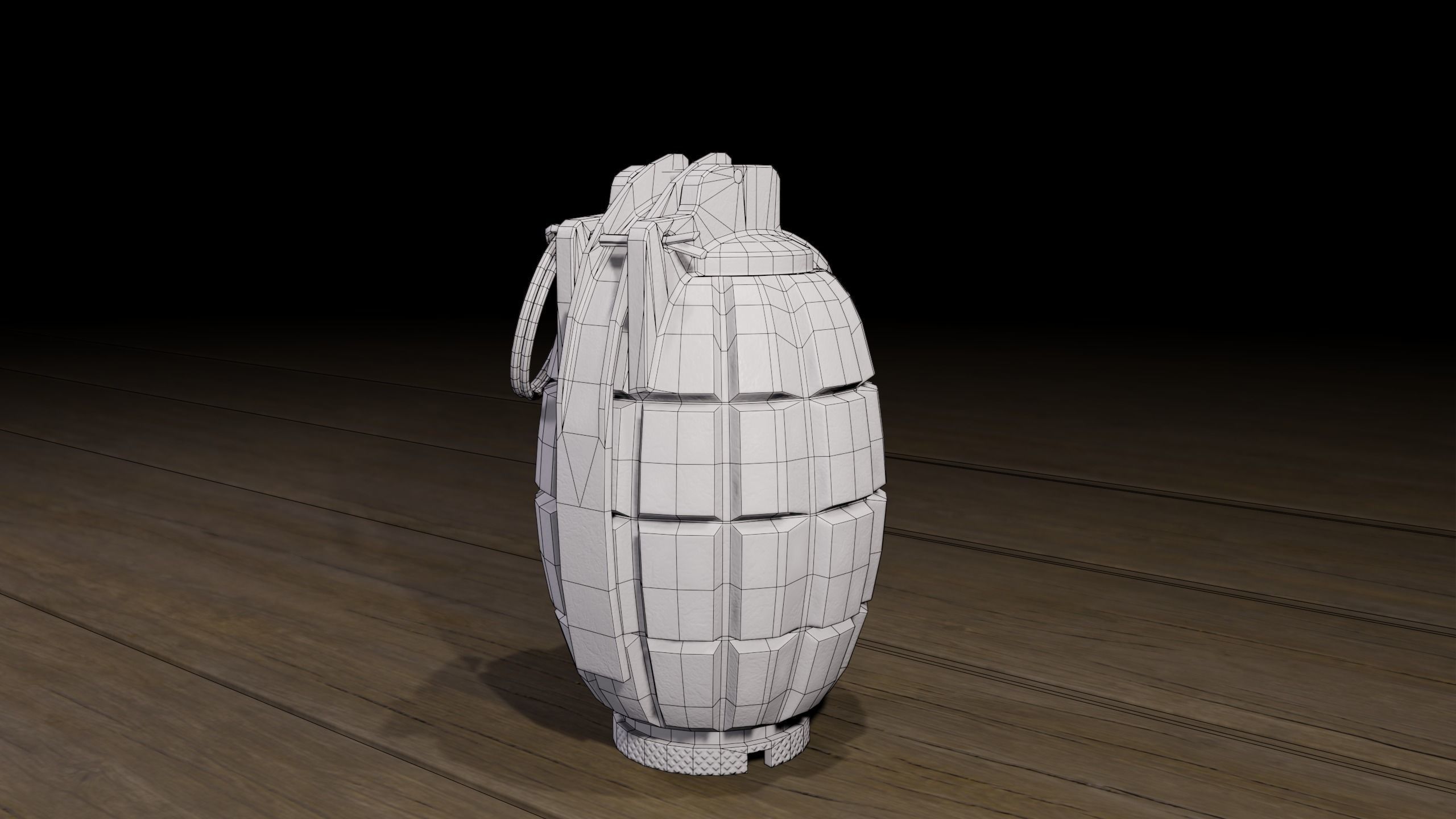 Mills bomb low-poly 3d Model Low-poly 3D model_10