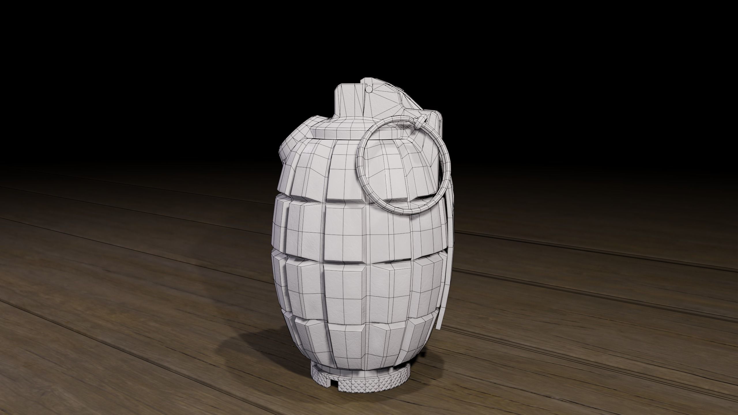 Mills bomb low-poly 3d Model Low-poly 3D model_8