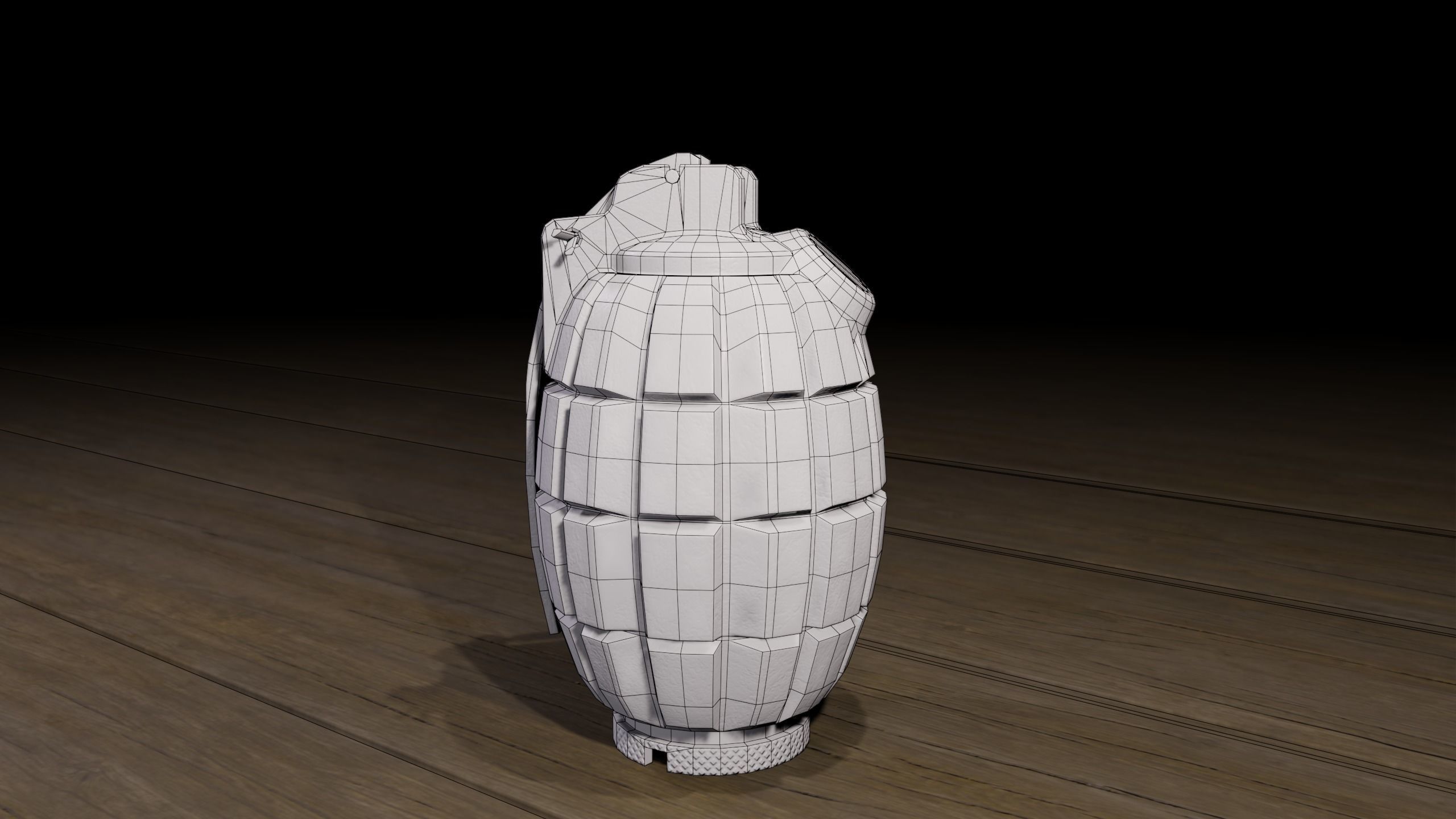 Mills bomb low-poly 3d Model Low-poly 3D model_11