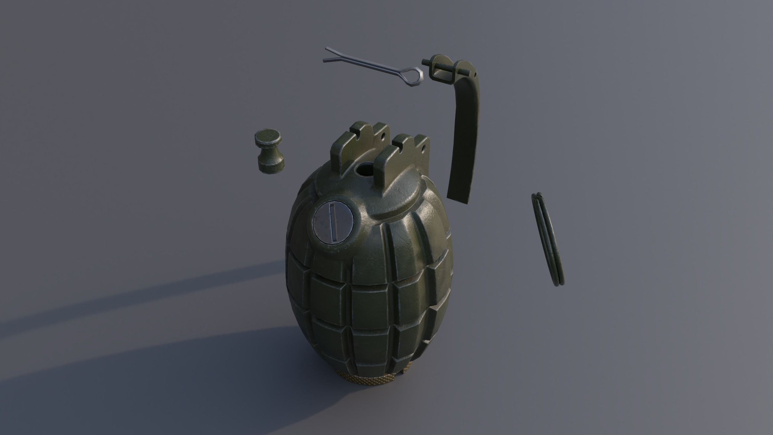 Mills bomb low-poly 3d Model Low-poly 3D model_15