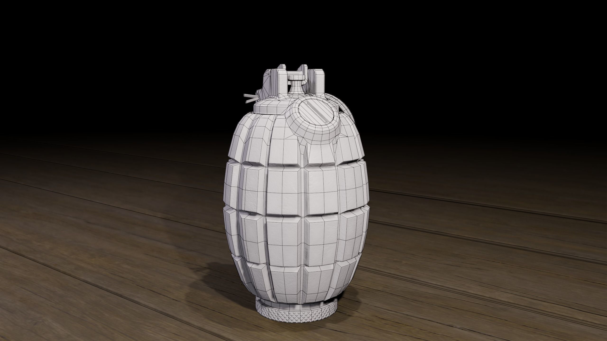 Mills bomb low-poly 3d Model Low-poly 3D model_12