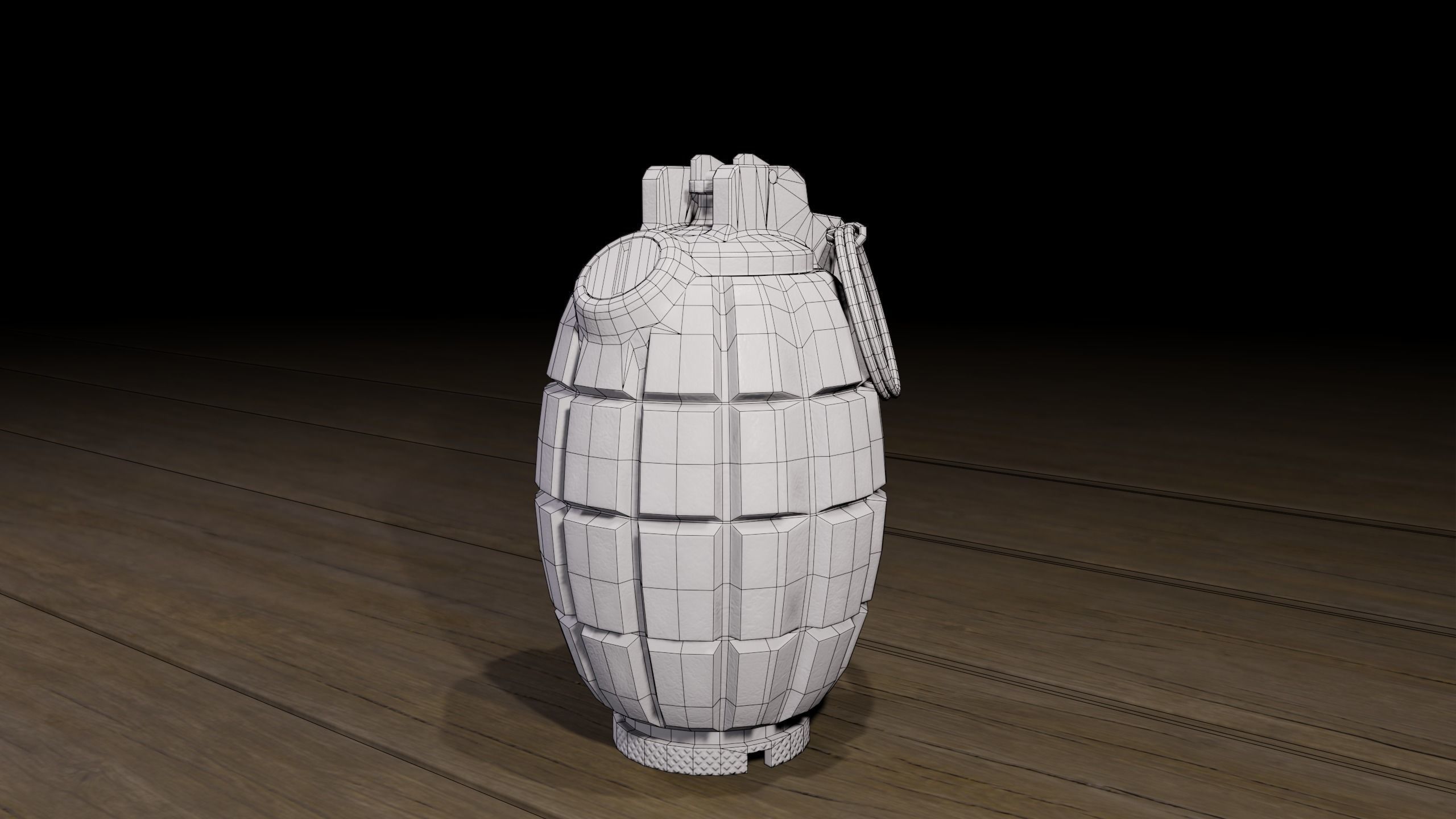 Mills bomb low-poly 3d Model Low-poly 3D model_7