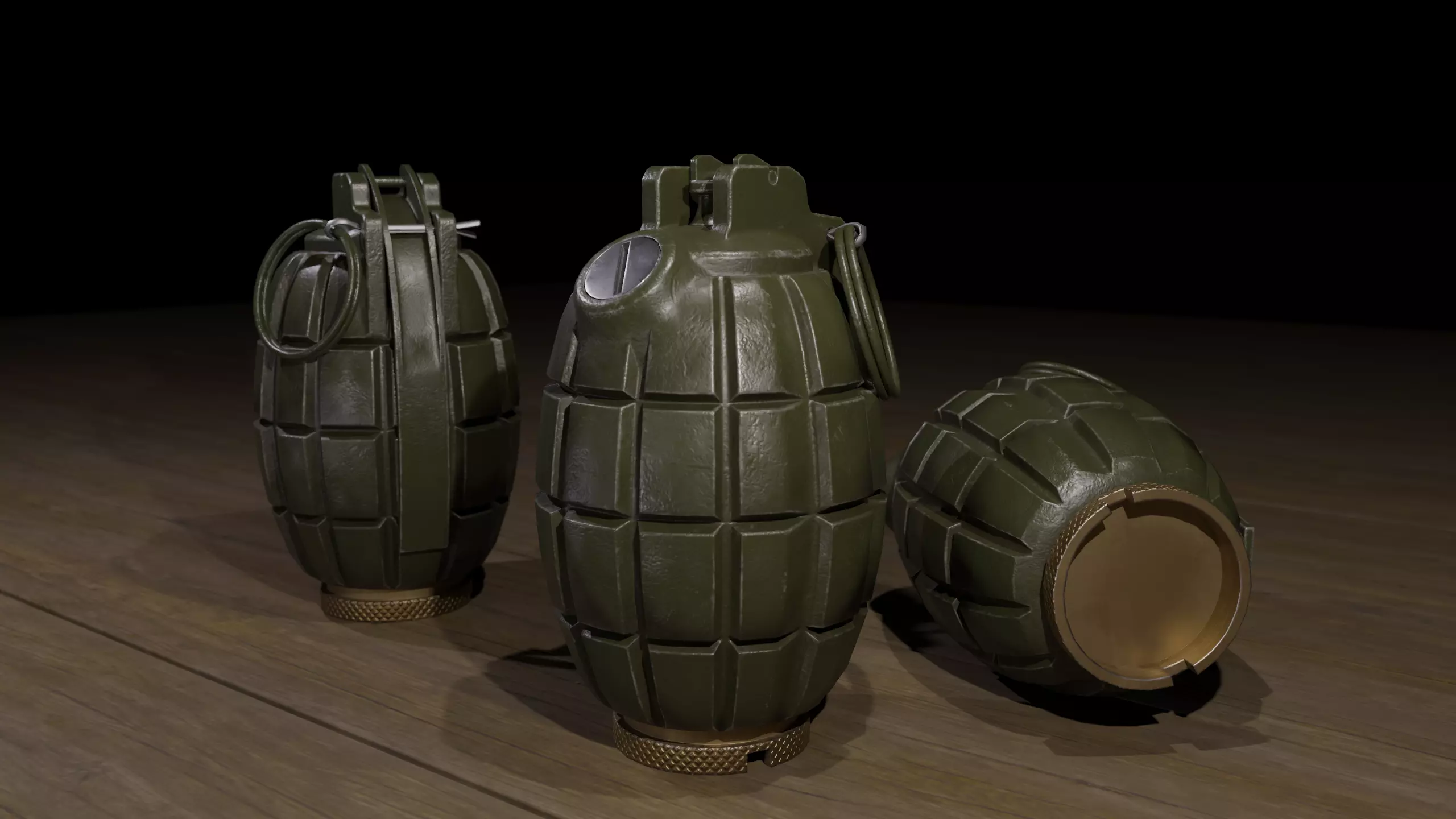 Mills bomb low-poly 3d Model Low-poly 3D model_0
