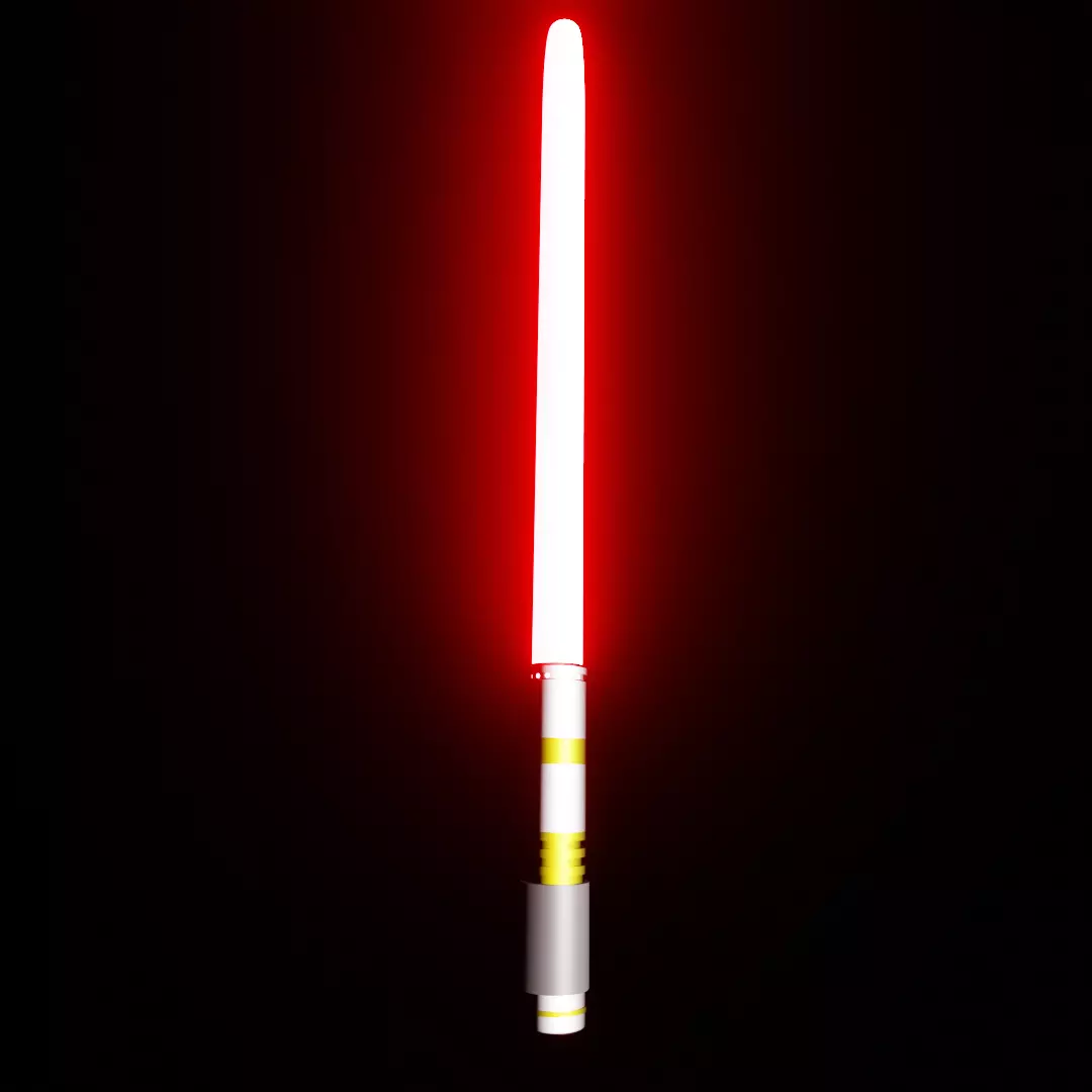 Low - Poly  Lightsaber Low-poly 3D model_0