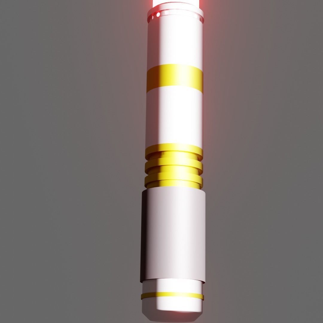 Low - Poly  Lightsaber Low-poly 3D model_2