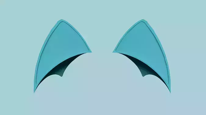 Cat Ears for Motorcycle Helmets - STL Printable 3D print model