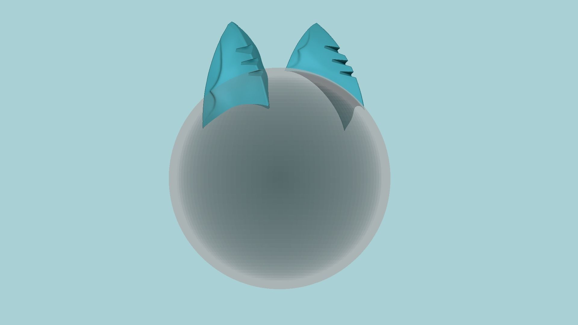 Cat Ears for Motorcycle Helmets - STL Printable 3D print model_12