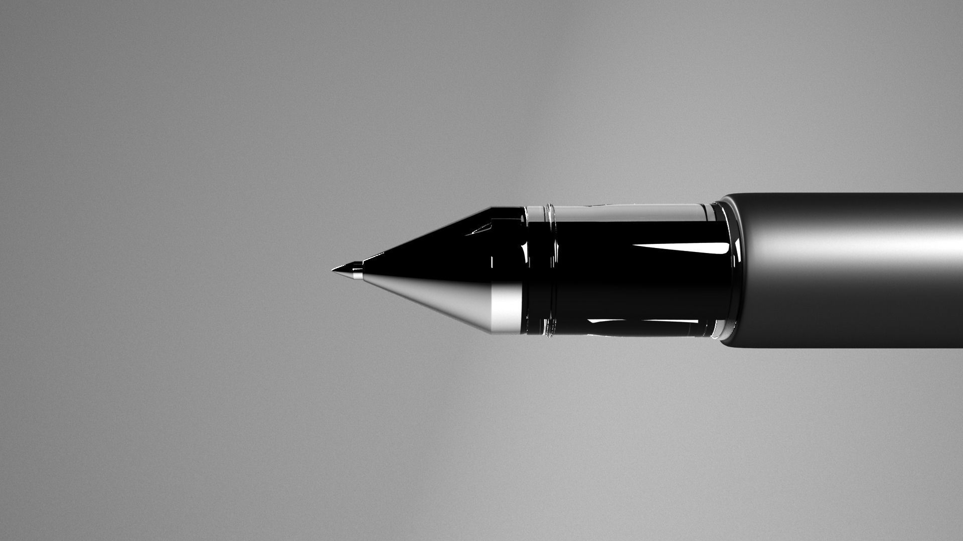 Pen Transparant 3D model_9