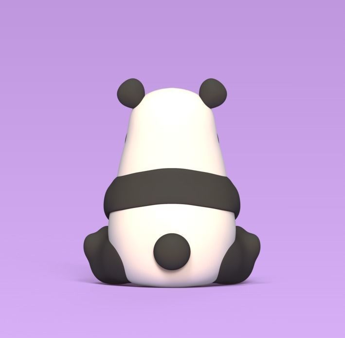 Funny Panda 3D print model_2