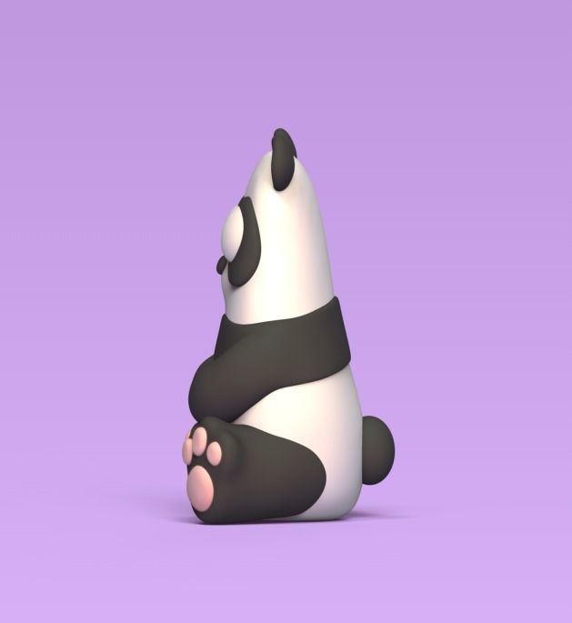 Funny Panda 3D print model_1