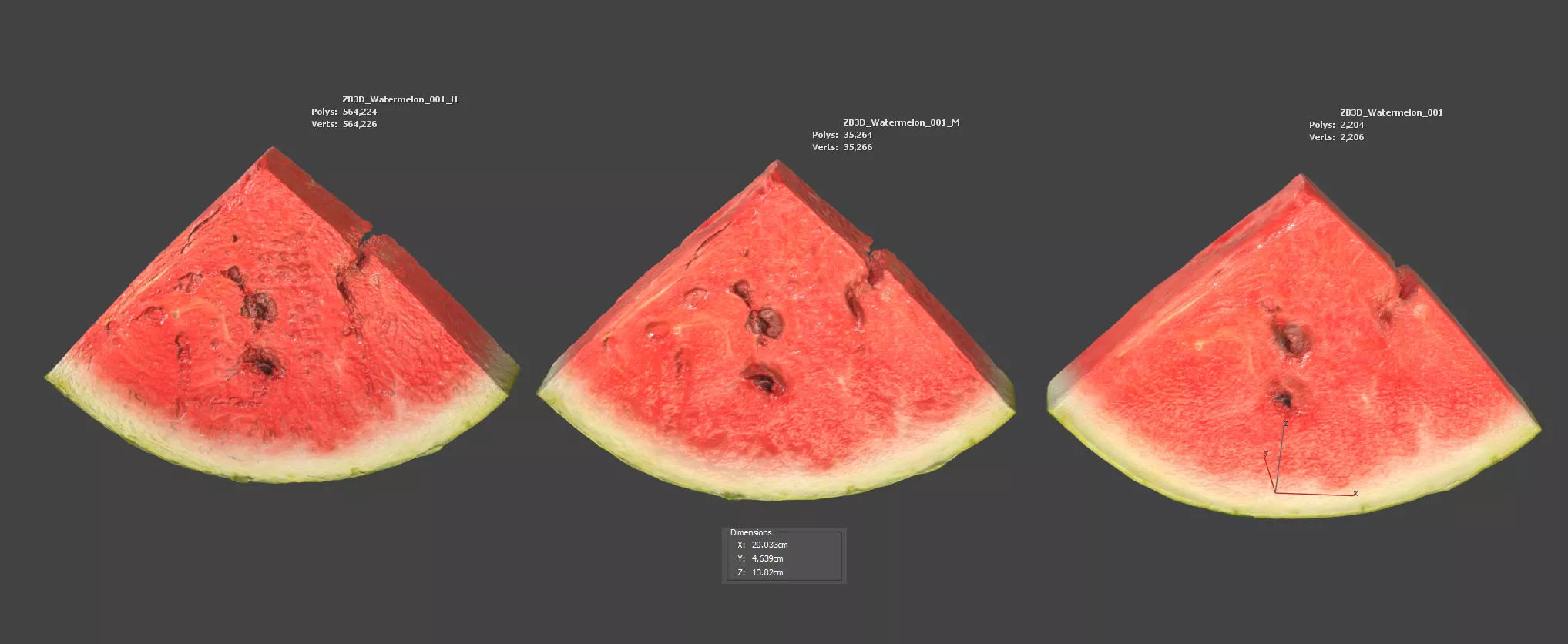Watermelon 3D model_5
