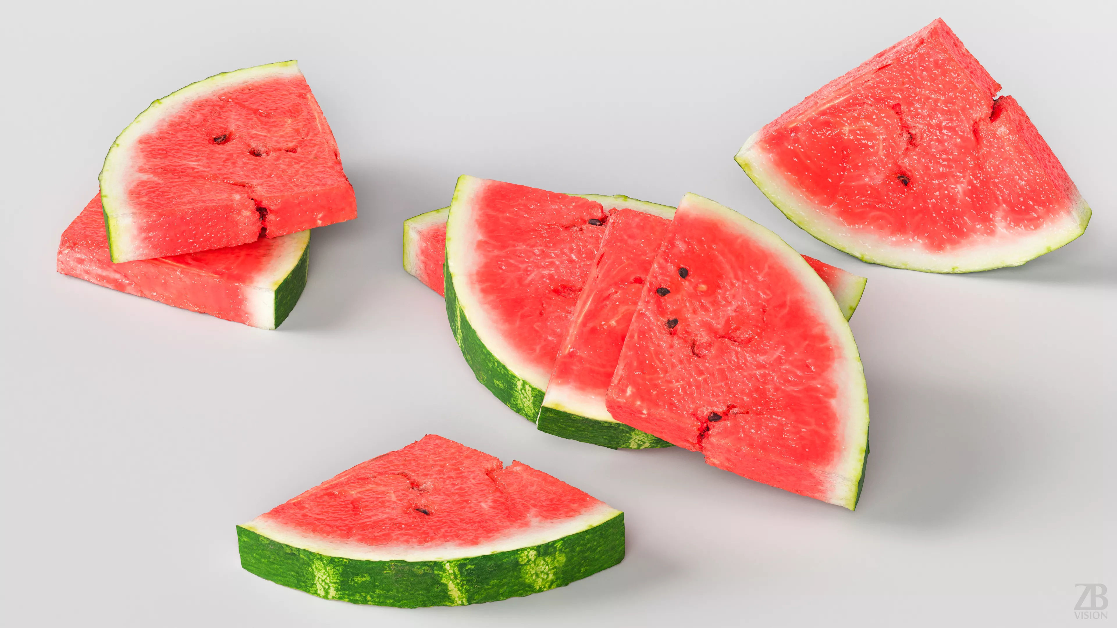 Watermelon 3D model_2