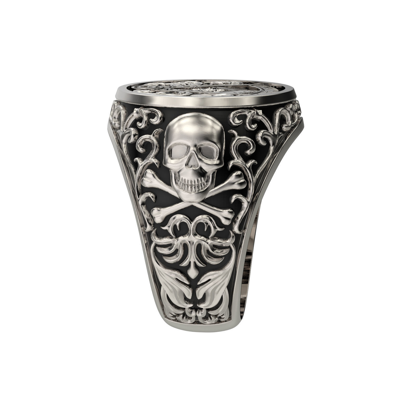 N233 Masonic ring 3D print model_8