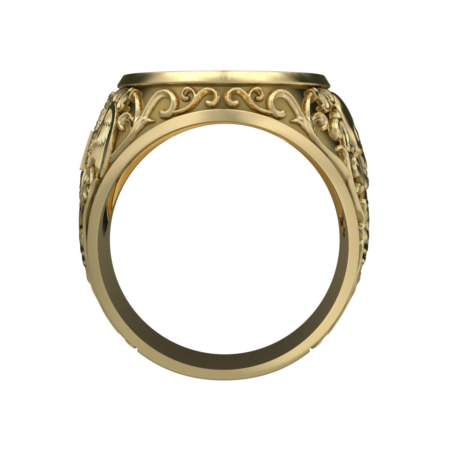 N233 Masonic ring 3D print model_18