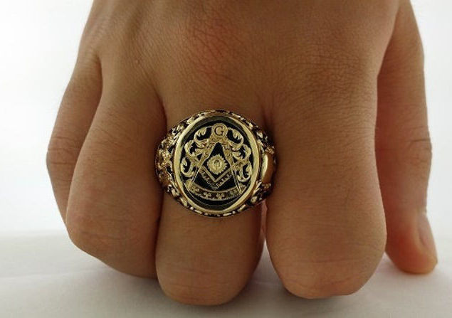 N233 Masonic ring 3D print model_24
