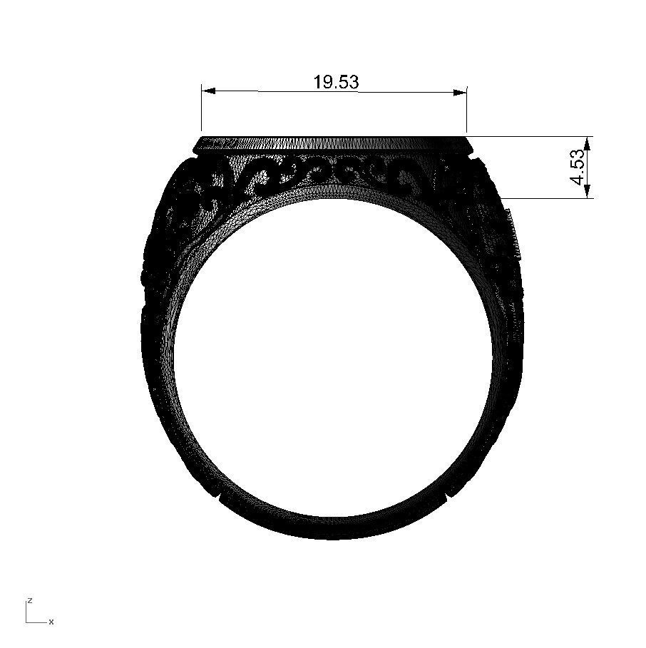 N233 Masonic ring 3D print model_25