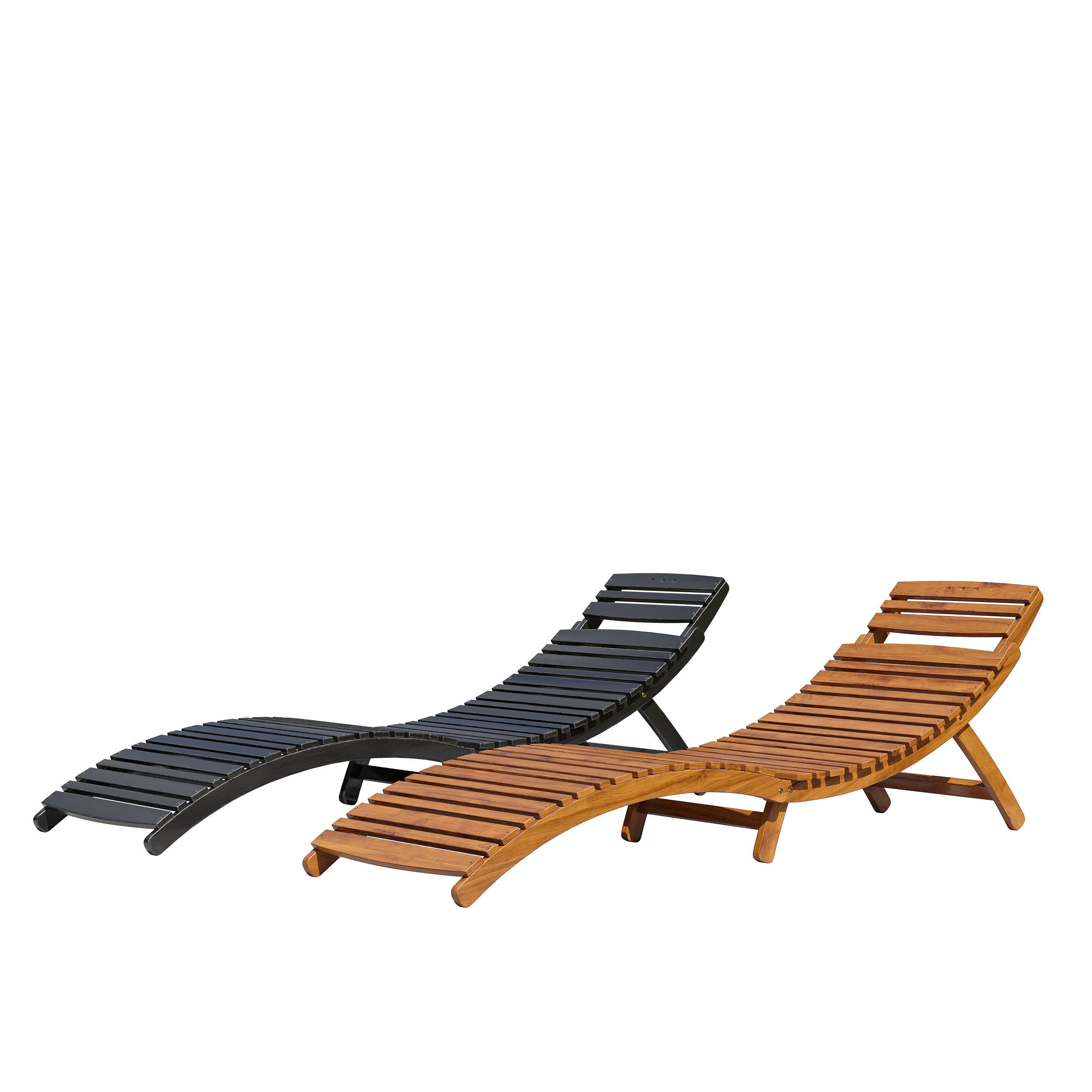 Long Chaise Lounge Set 3D model CGTrader