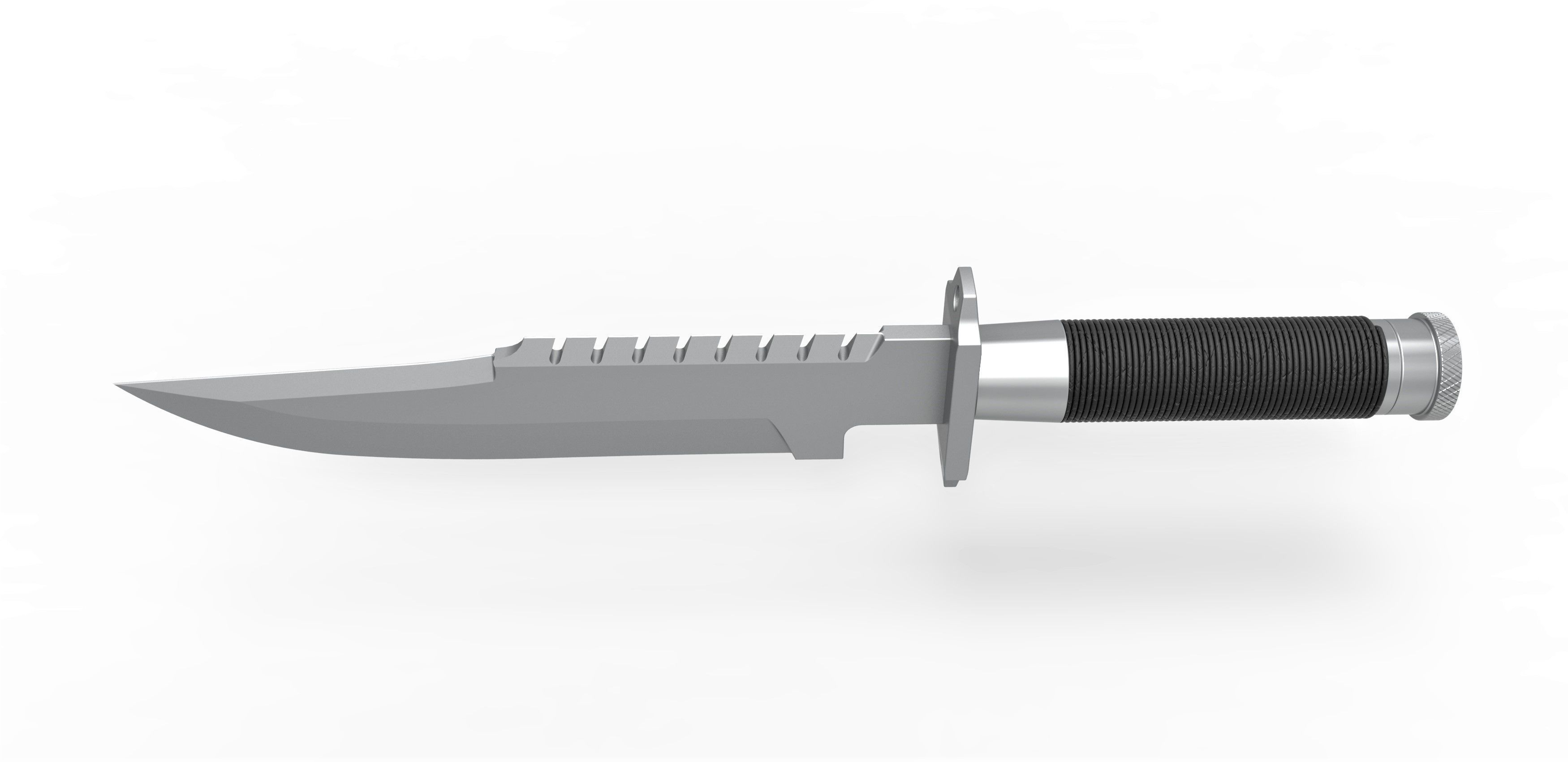 Survival Knife LS-1 from the movie Commando 1985 3D print model_6