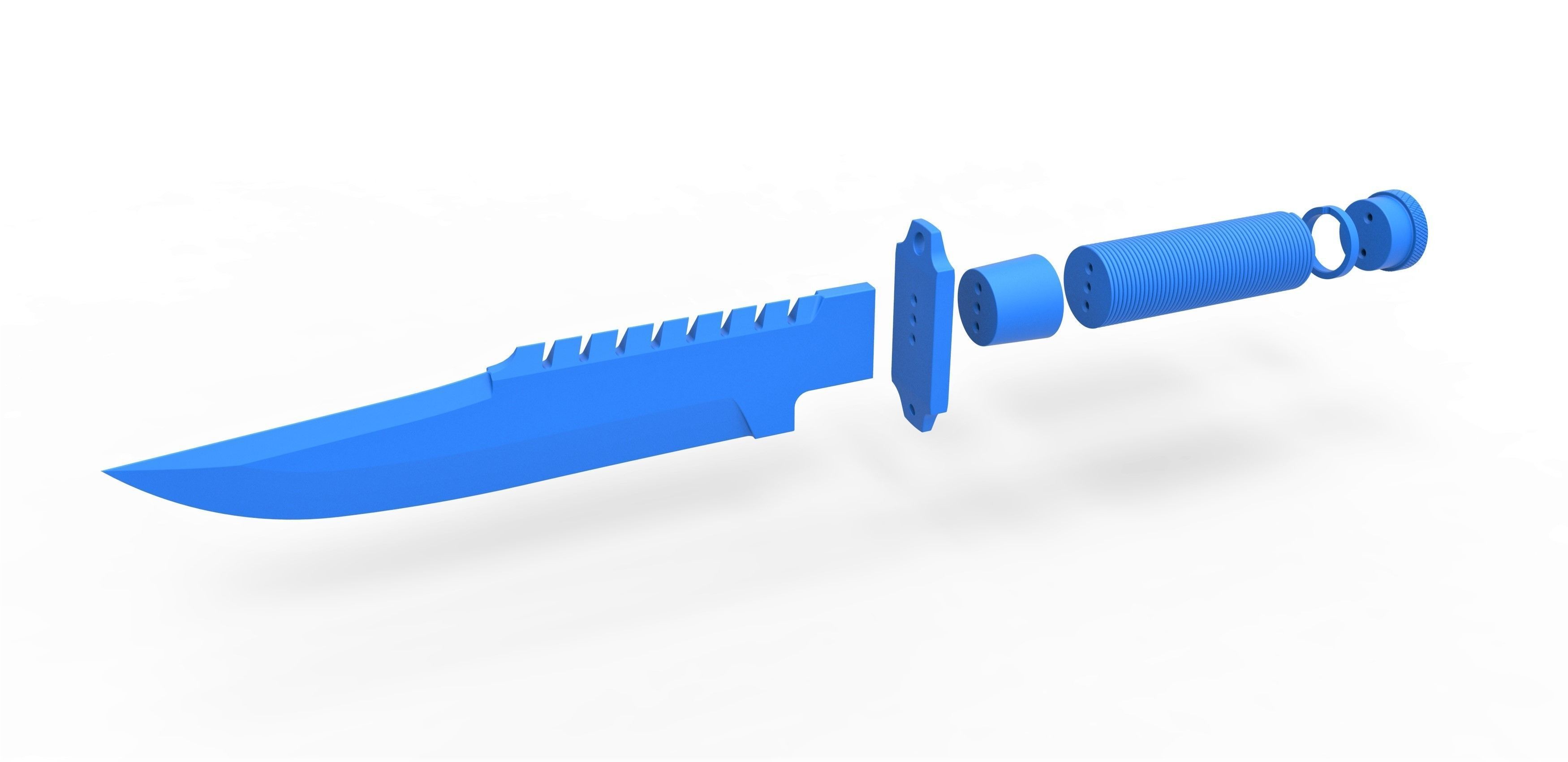 Survival Knife LS-1 from the movie Commando 1985 3D print model_22