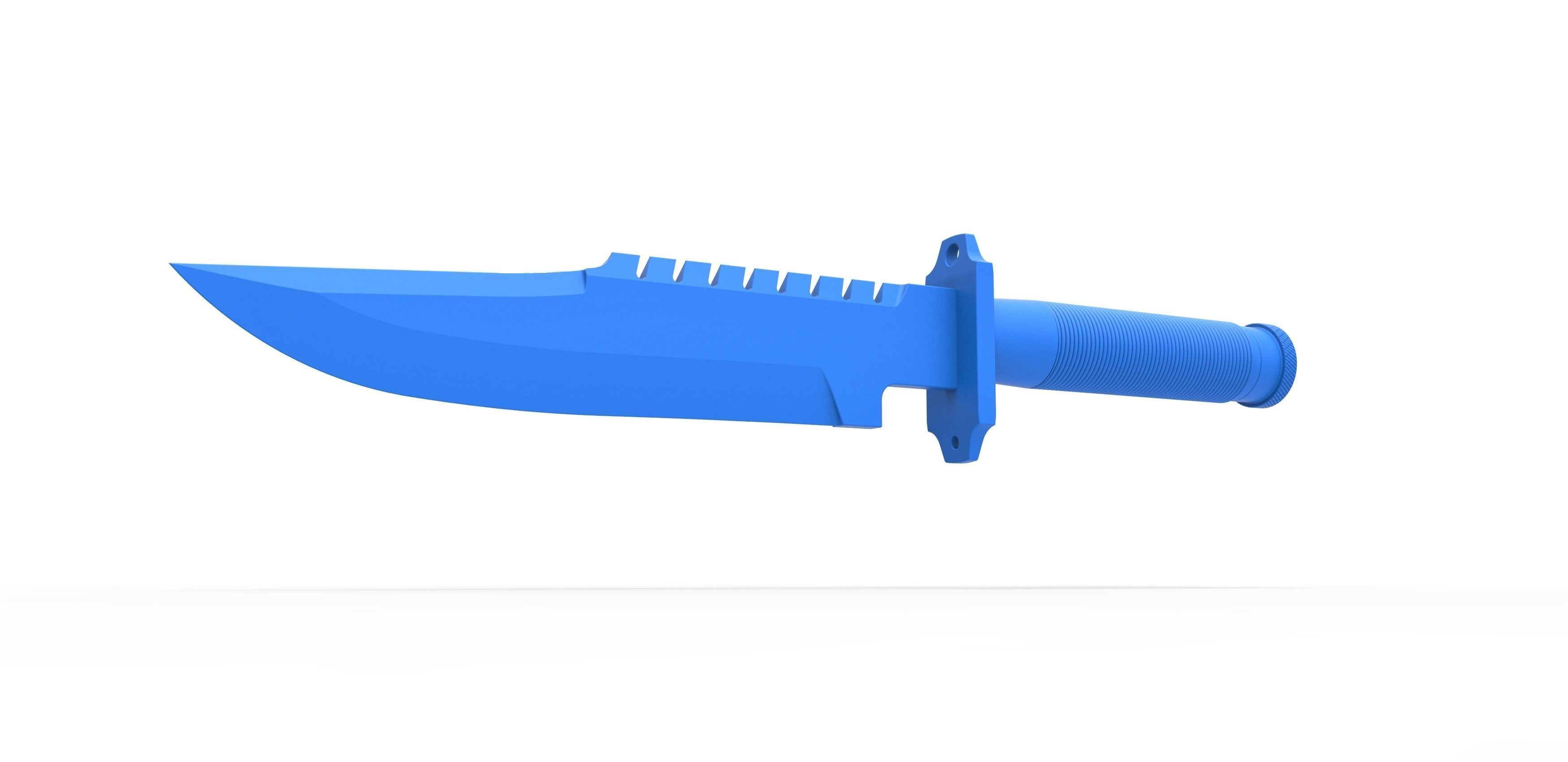 Survival Knife LS-1 from the movie Commando 1985 3D print model_12