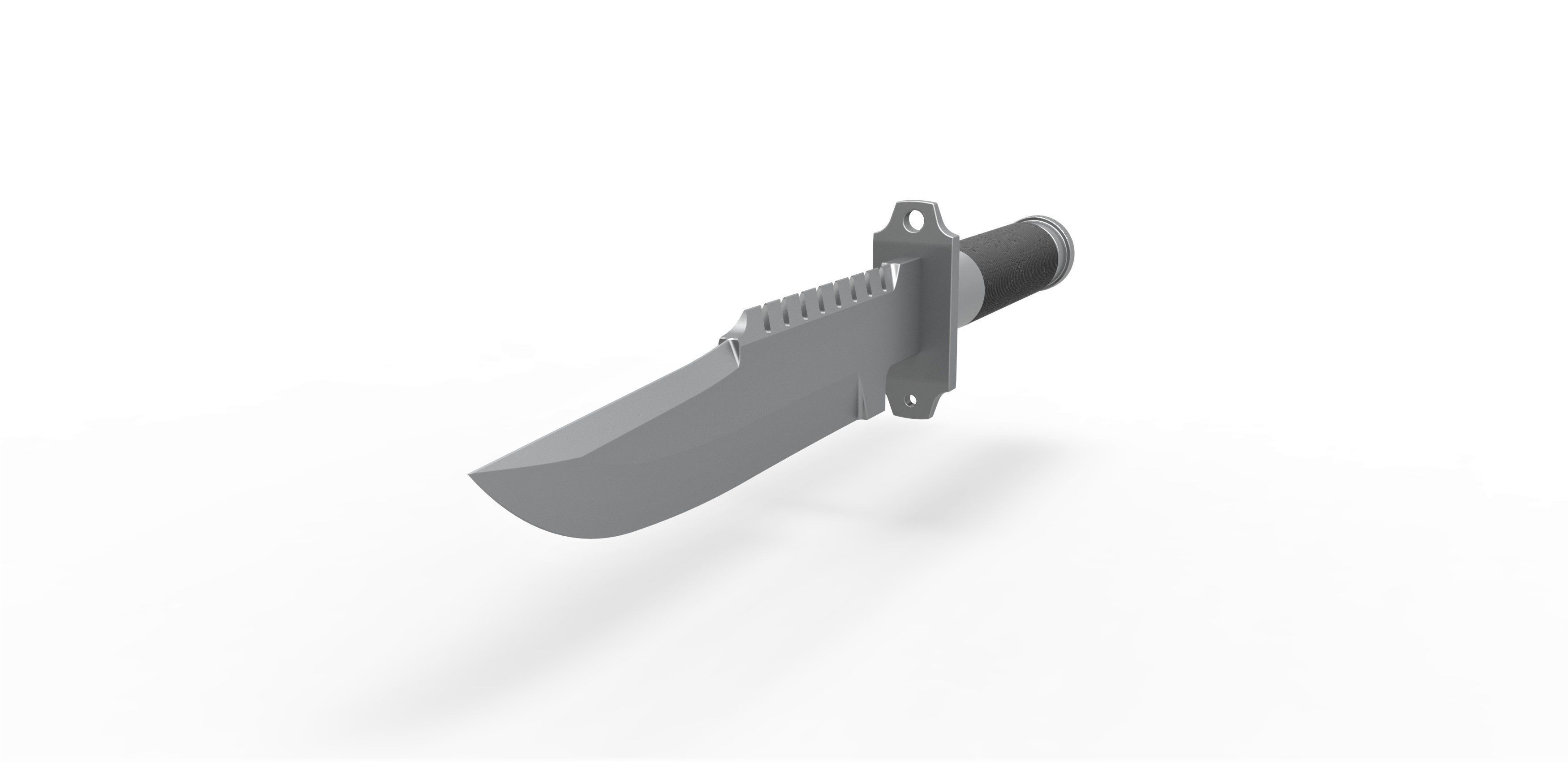 Survival Knife LS-1 from the movie Commando 1985 3D print model_2