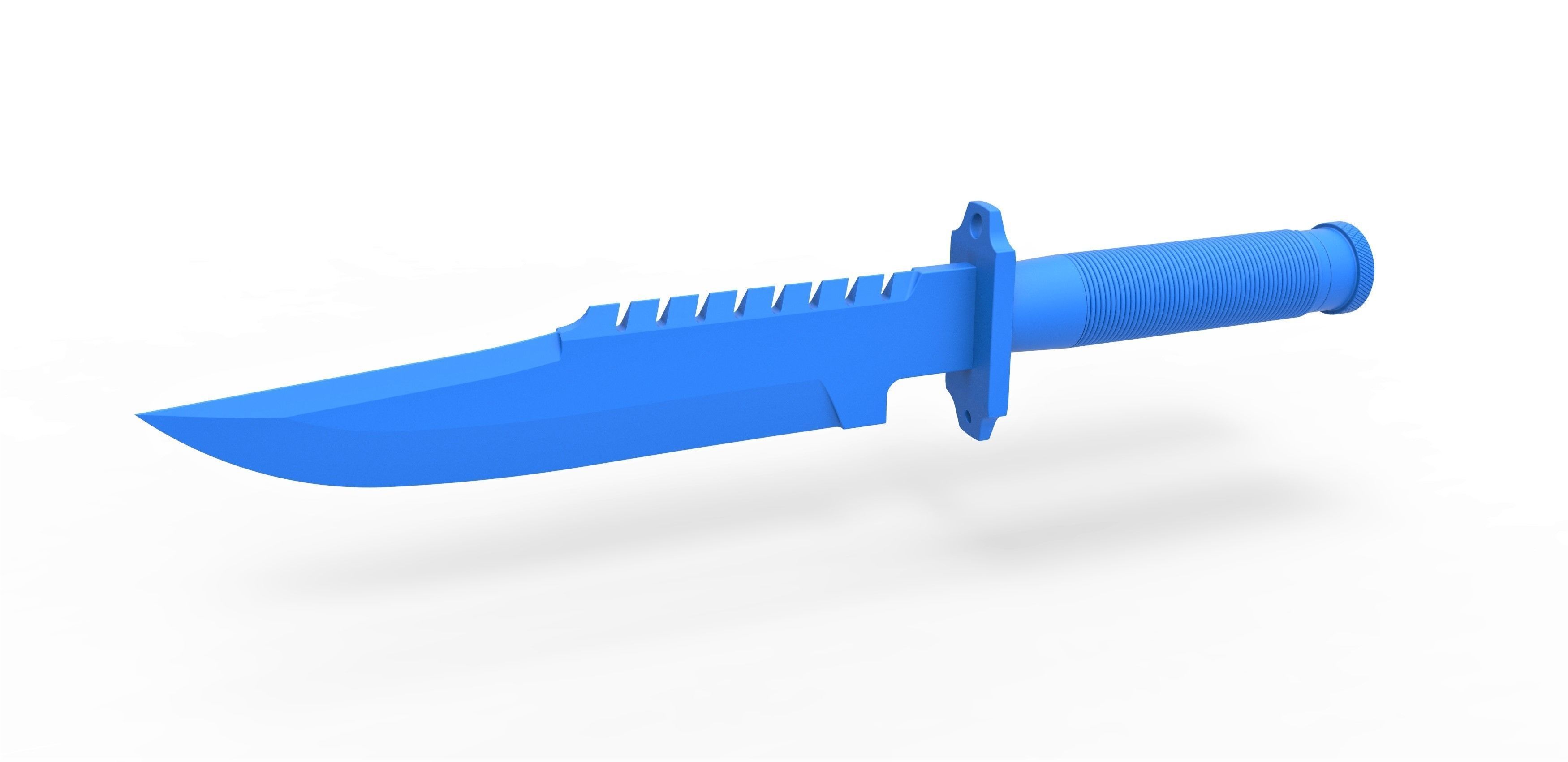 Survival Knife LS-1 from the movie Commando 1985 3D print model_11