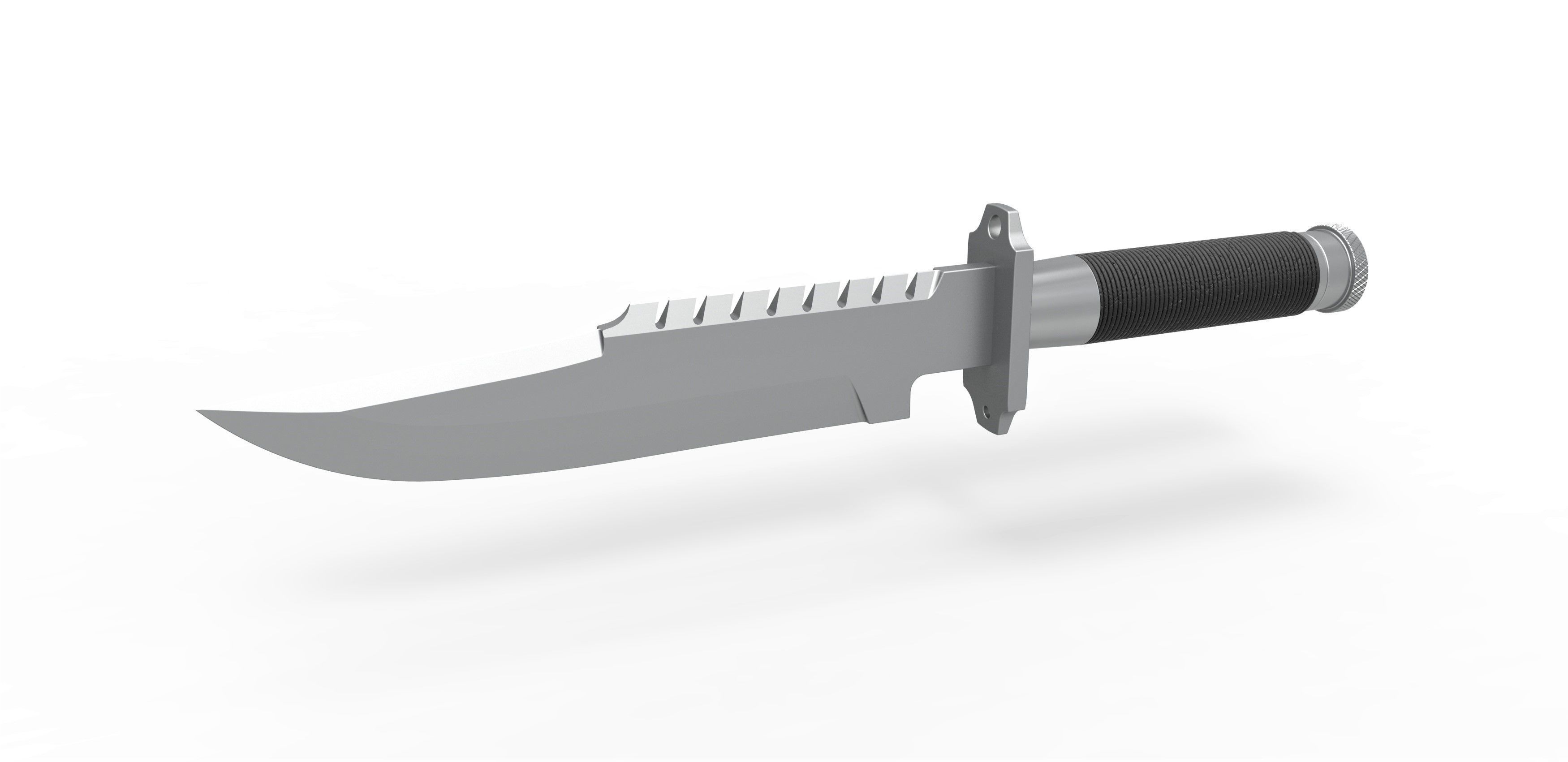 Survival Knife LS-1 from the movie Commando 1985 3D print model_1