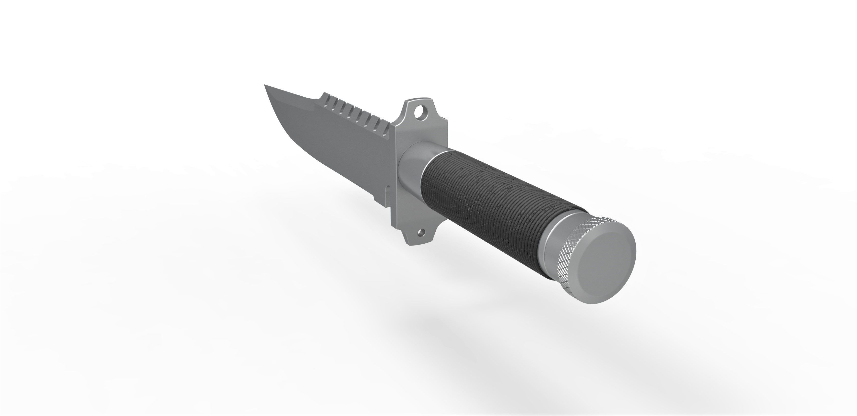 Survival Knife LS-1 from the movie Commando 1985 3D print model_9