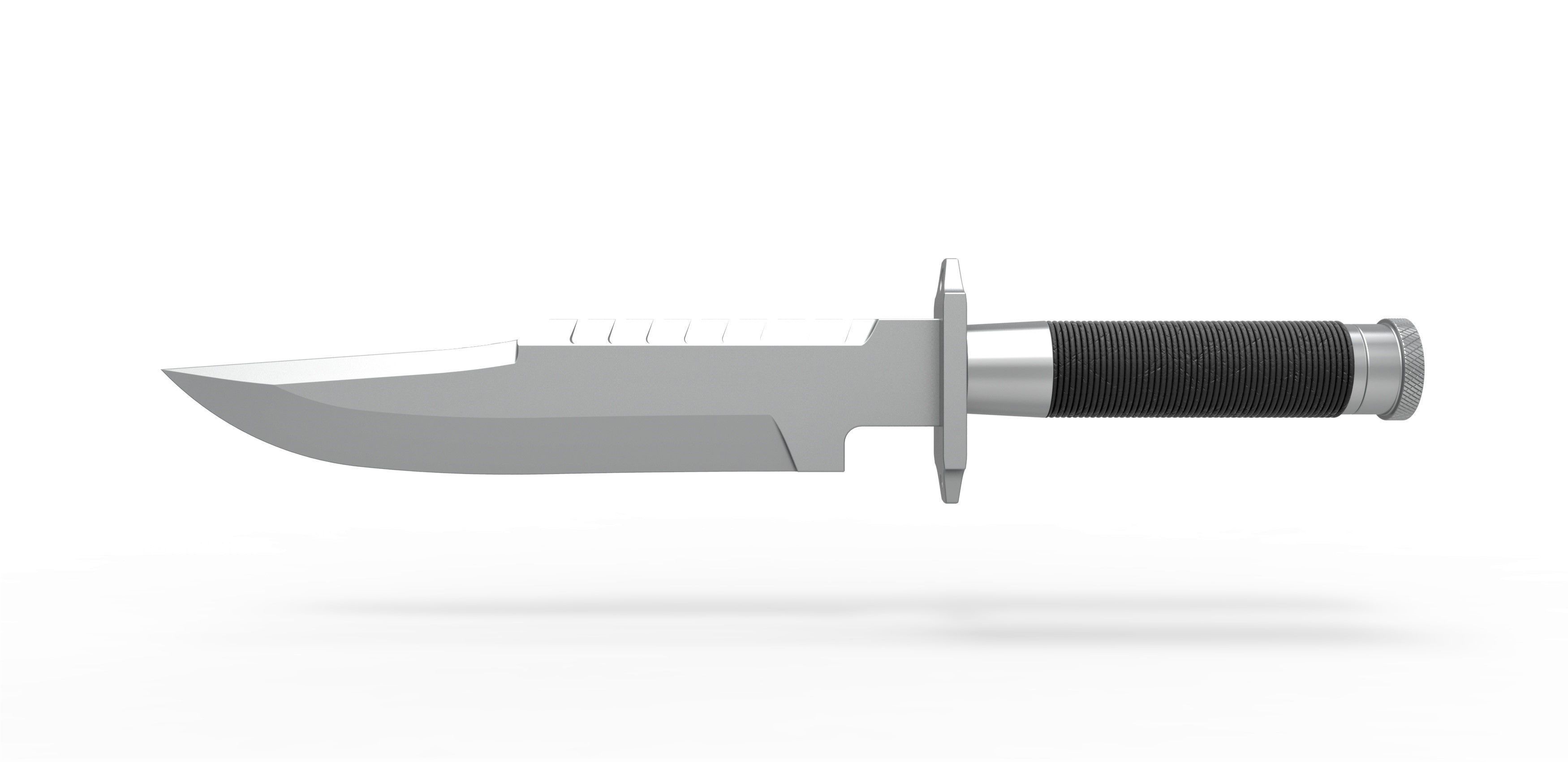Survival Knife LS-1 from the movie Commando 1985 3D print model_5