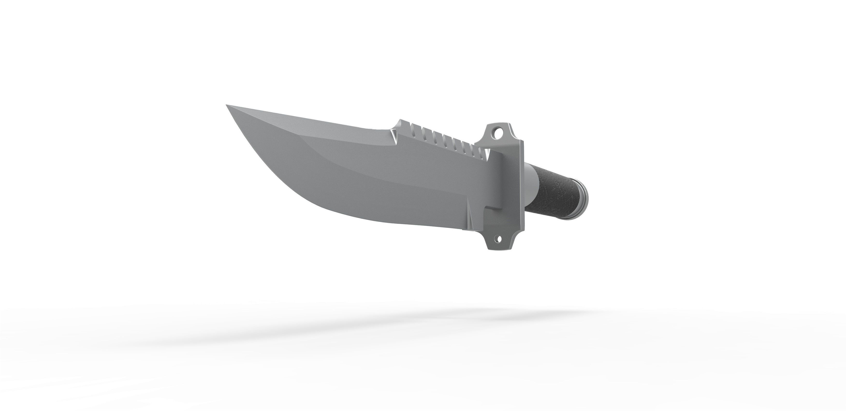 Survival Knife LS-1 from the movie Commando 1985 3D print model_3
