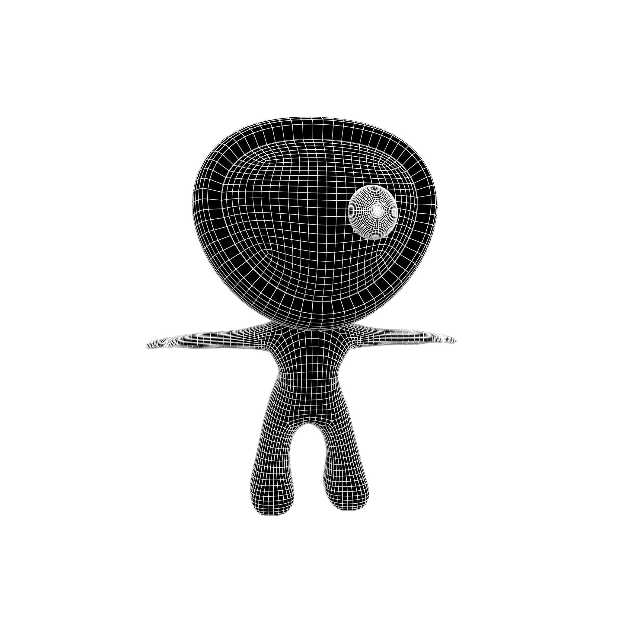 Rato Character 004 Prisoner v2 Low-poly 3D model_5