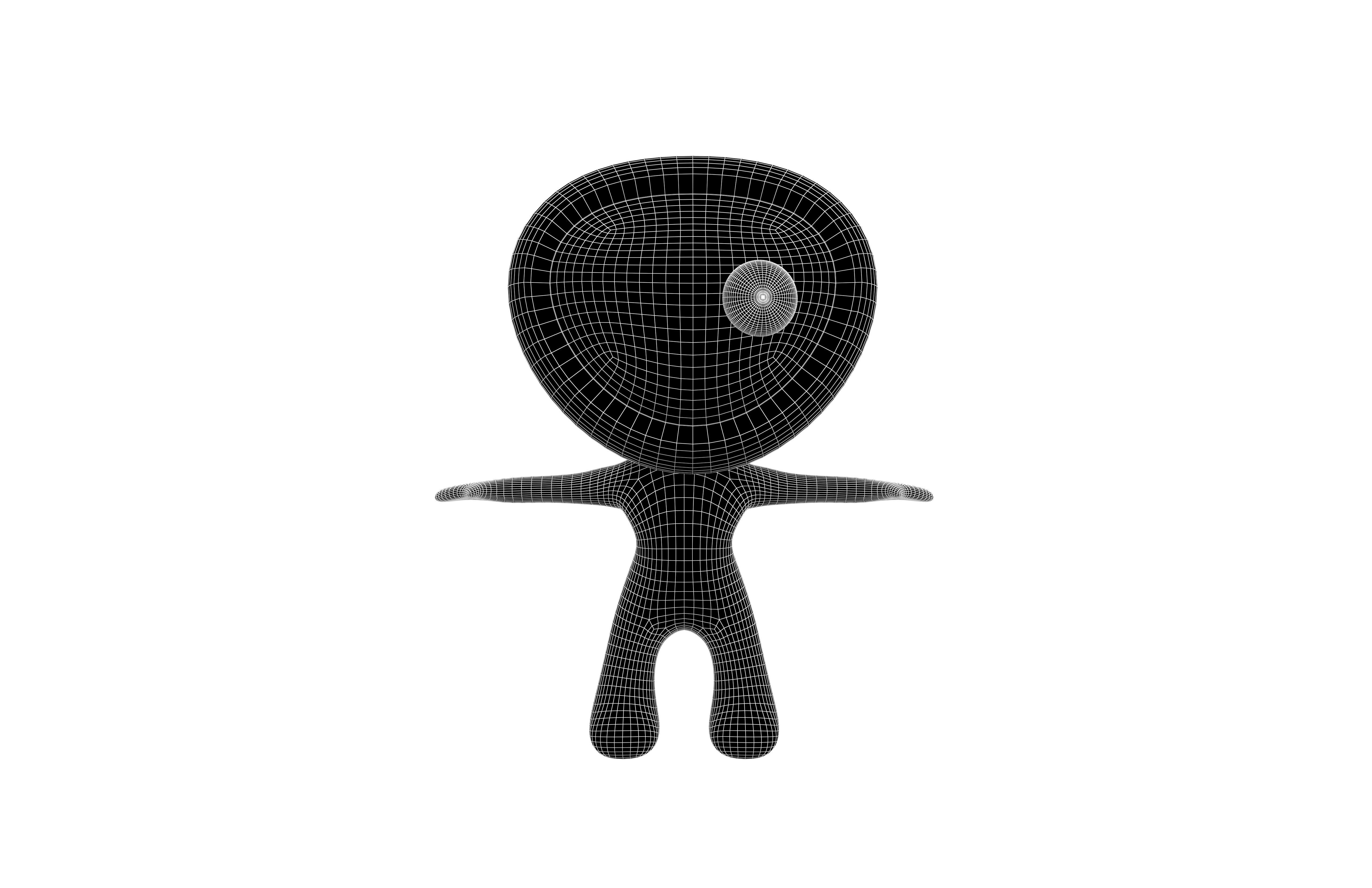 Rato Character 004 Prisoner v2 Low-poly 3D model_4